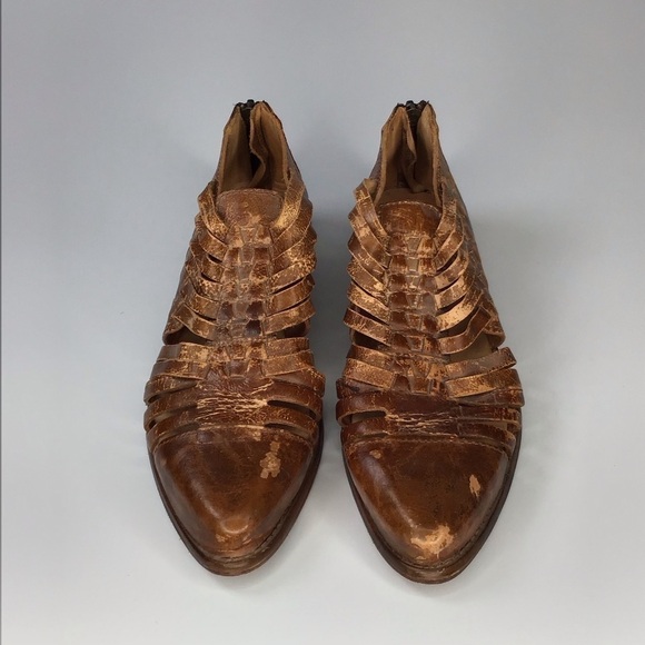 BED STU Las Cruces Tan Lux Leather Shoes Size 8. - Picture 2 of 10
